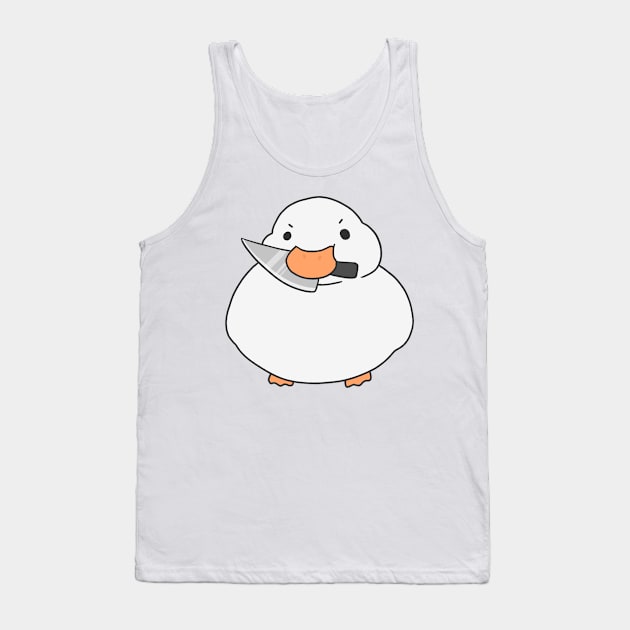 Duck with a knife Tank Top by IcyBubblegum